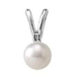 Kiddie Kraft Sterling Silver 4mm Pearl Necklace On A 15
